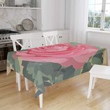 Bonamaison Tafelkleed, Anti-Mold, Sneldrogend, Waterdicht, 100% Polyester Tafellaken, 140cm x 160cm - Ontworpen en Vervaardigd in Turkije