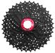 SunRace 11-speed cassette CSRX1 11-28T - Zwart/Rood