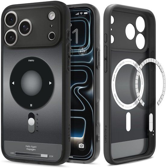 Spigen Ultra Hybrid MagFit - Hoesje Geschikt voor Apple iPhone 17 Pro Max - Compatibel met MagSafe - Back Cover Classic Zwart