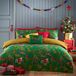 furn. Purrfect Christmas Peuter Dekbedovertrek, Katoen, Polyester, Groen/Goud