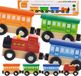 Viga Toys - Set d'accessoires pour circuit de train - Locomotive à vapeur - 4 pièces