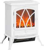 Homcom Elektrische haard 1000W Wit
