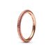 Pandora ME 14k Rose gold-plated ring with synthetic ruby