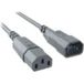 Bachmann Cordon d'alimentation - IEC 60320 C14 vers IEC 60320 C13 - 1 m - gris