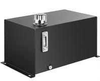 VEVOR Hydraulische Vloeistoftank 10 Gallon Brandstoftank Zware Hydraulische Stalen Tankcontainer Hydraulische Container Met Zeef Temperatuurmeter Filterontluchtingsdop voor Tractoren en Vrachtwagens