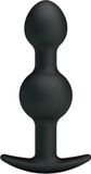 PRETTY BOTTOM | Pretty Love Bottom - Silicone Anal Balls 10.3 Cm - Black