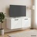 Maison Exclusive - Meuble TV mural, montage mural, blanc brillant, 78,5 x 31 x 30 cm