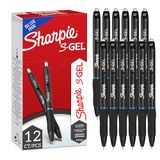 Sharpie S-Gel Gelpennen Medium punt (0,7 mm) Blauwe inkt 12 stuks