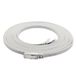 1aTTack.de 10m - wit - 1 stuk Cat7 platte kabel netwerkkabel Cat 7 onbewerkte kabel Gigabit LAN (10 Gbit/s) platte lintkabel installatiekabel patchkabel platte slanke RJ45-connector Cat6a