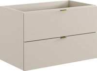 DMK Deutsches Milchkontor Waschbeckenunterschrank 80 Cm Kaschmir Matt 2 Schubladen Leise Schließung