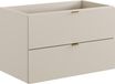 DMK Deutsches Milchkontor Waschbeckenunterschrank 80 Cm Kaschmir Matt 2 Schubladen Leise Schließung