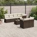 Maison Exclusive - Ensemble de jardin, 8 pièces, avec coussins, marron, en polyrotin
