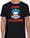 Bellatio Decorations Happy Halloween Blauwe Horror Clown Verkleed T-shirt Zwart voor Heren S