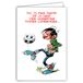 Gaston Lagaffe GLCT-0109 verjaardagskaart met motief voetbal Champion Champagne Cup