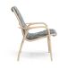 Swedese Fauteuil Laminett hêtre laqué/peau de mouton Scandinavian Grey (gris)