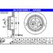ATE Lot De 2 Disques De Frein 24.0120-0200.1 Land Rover Lr017804 Lr031844