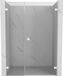 Mexen Lunar-B porte de douche pivotante droite 135 cm, transparent, blanc