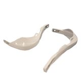 one by Camamoto Universele handbeschermers voor motorfietsen, geschikt voor dirtbikes, enduros, café racer, voor sturen van 22 tot 28 mm, wit