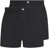 G-STAR Geweven boxershorts ELM Woven Boxers 2-pack Zwart Katoen Mannen M