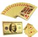 cartes à jouer plaqué or 24 carats