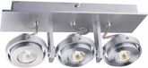 Artdelight Spot Meist 3 lichts aluminium