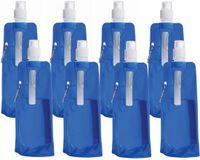 Trendoz Opvouwbare Waterfles - Blauw - Kunststof - 400 ml