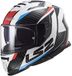 LS2 FF800 Storm II Racer Integraalhelm Rood Blauw Maat S