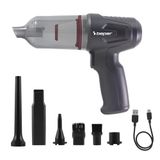BEPER P202ASP410 2-in-1 mini borstelloze stofzuiger en blazer voor auto's, draagbare handstofzuiger 80W, 11.000 PA, USB-C oplaadbaar, met 6 accessoires, wasbaar HEPA-filter