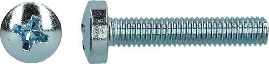 pgb-Europe PGB-FASTENERS Metaalschroef DIN 7985H M 4x12 Zn