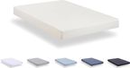 Todocama Extra zacht geborsteld microvezel hoeslaken (bed 105 x 190/200 cm, beige)