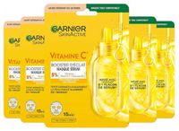 Garnier SkinActive Vitamine C Stoffen Masker Serum Booster voor Glans Set van 5 x 28 ml