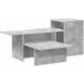 Table console gris béton 91,5 x 35 x 38,5 cm bois d'ingénierie