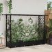 Prolenta Maison Exclusive - Jardinière surélevée avec treillis et toit, noire, 203 x 40 x 121 cm, plastique PP