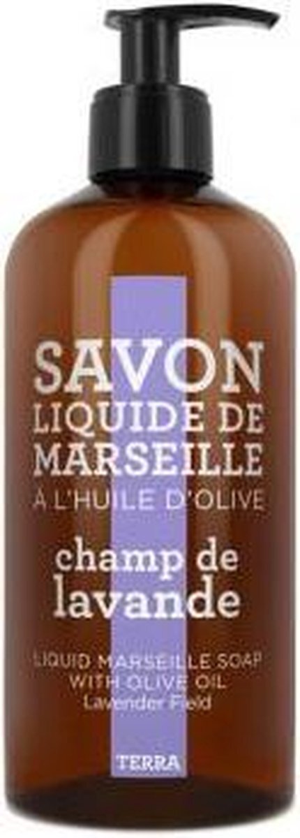 Terra Savon de Marseille vloeibare handzeep Terra Champ de Lavande 500 ml