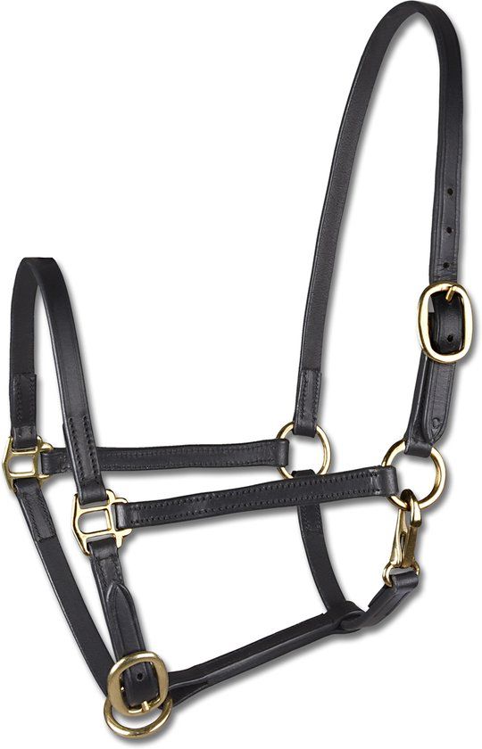 STAR Foal Show Halter, Leather - Black | Pony