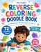 Reverse Coloring Doodle Book: Watercolor Blob Prompts for Kids: Draw What You See