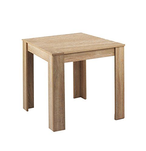 byLIVING Eettafel Nepal, keukentafel in eikenlook, 80 x 80, H 75 cm