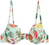 Next Dames Bikinitop Balconette 80G Gebloemd Mint Green Mosaic Conversational