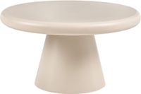 Beliani Mamawi Salontafel Beige Rond MDF 80 x 80 x 41 cm
