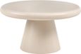 Beliani Mamawi Salontafel Beige Rond MDF 80 x 80 x 41 cm