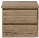 BES LED Dante Badmeubelset 60 cm - Natuur Eiken - Wastafelbovenblad