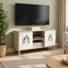 Maison Exclusive meuble TV HANAU, 102 x 33 x 50 cm, panneau de particules de bois Sonoma