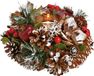 G. Wurm Gmbh + Co. Kg Porte-bougie ornement - brun/rouge - bois - 18 cm