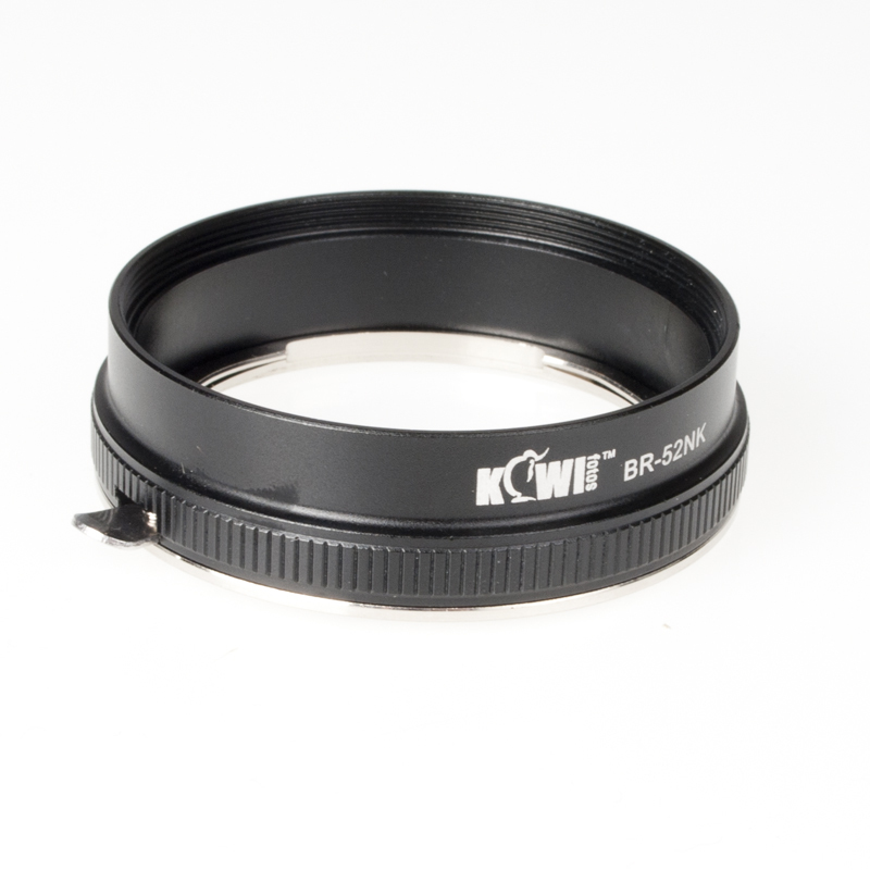 Kiwifotos Filteradapter voor Nikon Omkeer Ring 52mm