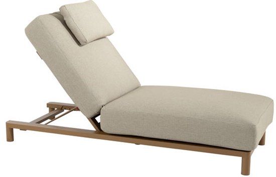 4 Seasons Outdoor Madeira ligbed met hoofdondersteuning amber