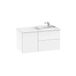 Wastafel Roca Wastafel rechts + onderkast 2 laden + module met deur Surfex Unik Beyond, 100 x 50 x 52 cm, wit