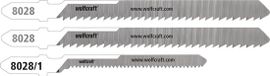 wolfcraft - Polycarbonaat golfplaat Decoupeerzaagbladen - 3 stuks - Fijne rechte en bochtsnede - HCS- en BiM met T-schacht