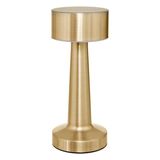 Atmosphera Portable tafellamp Caracas - 2x - H21 cm - goud - draadloos/oplaadbaar - binnen/buiten - aanraaksensor