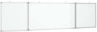 vidaXL Whiteboard - Magnetisch - Inklapbaar - 200x50x1,7 cm - Aluminium