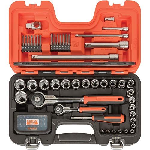 Bahco SW79 Doppenset 1/4"-1/2" 79-delige met scharnierende ratelkop